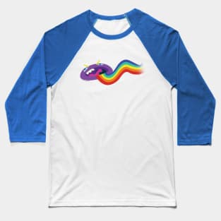 Rainbow-puke Baseball T-Shirt